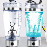 Two hydrogen water bottles with measurement markings on a white background