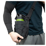 Magnetic gym water bottle bag crossbody design