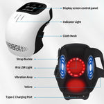 Technical diagram of a massage device with labeled parts on a white background