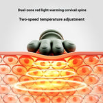 Red light warming cervical device with two-speed temperature adjustment on a white background