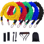 Portable home gym resistance bands kit