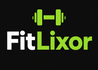 FitLixor logo with green dumbbells on a black background