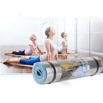 Microfiber yoga mat for home workouts