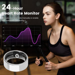 Titanium smart ring with health monitoring